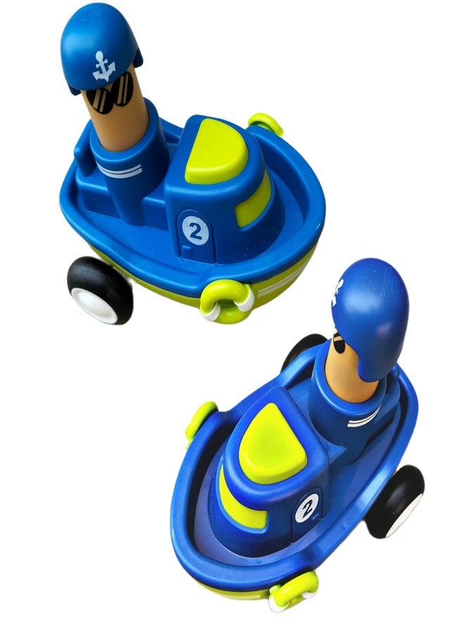 RUHANI Pack of 2 Car Push an Go Water Boat and Airplane Car Toy for Kids Multicolour - Image 5